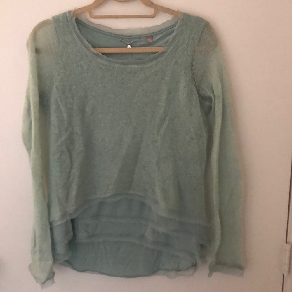 Anthropologie Mint green sweater - medium